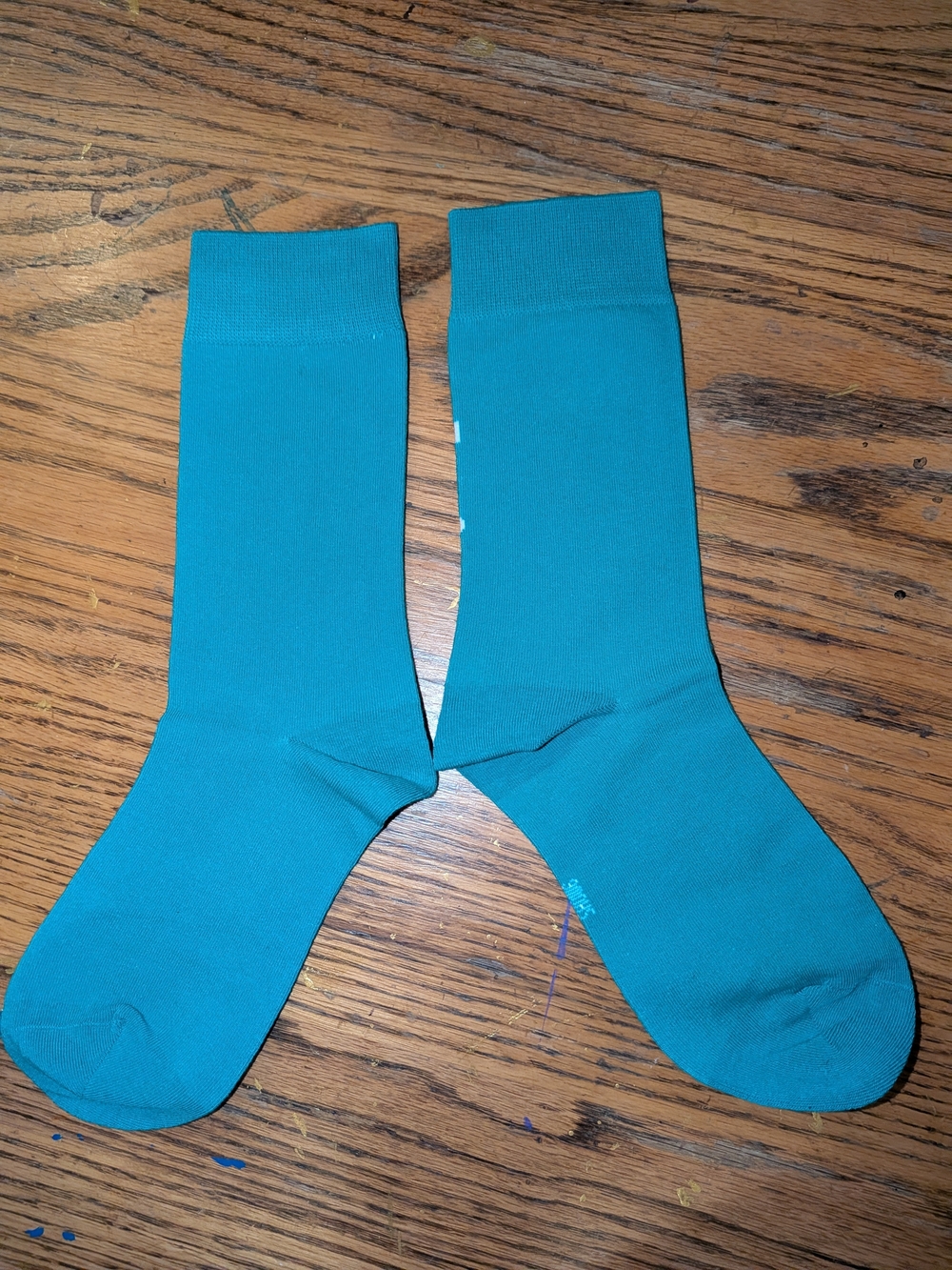 Louis Vuitton Turquoise Logo Crew Socks - Picture 2 of 6